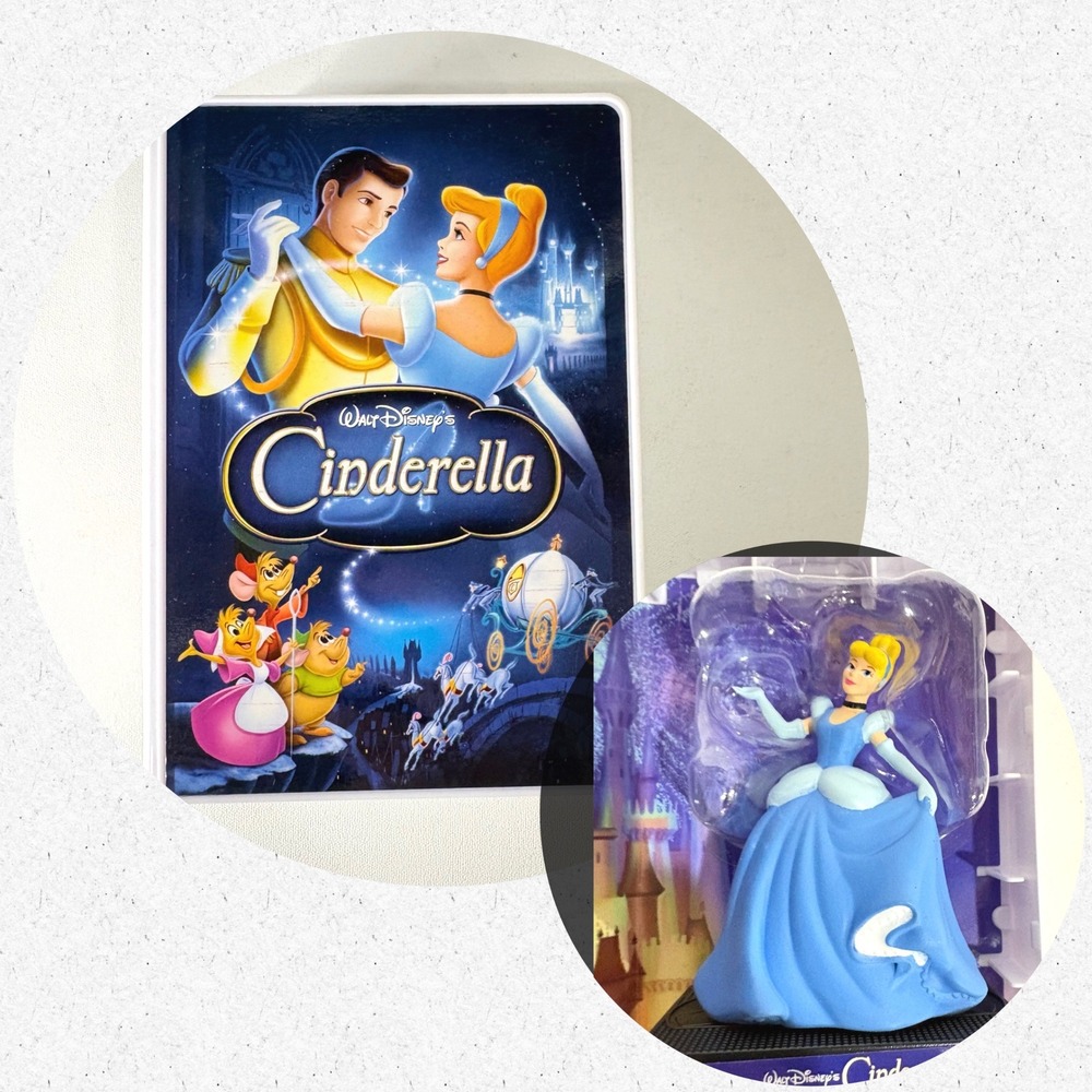 Disney Cinderella VHS Tape Clamshell Case Figurine Display Special Edition 2005
